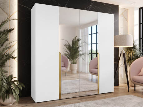 Šatní skříň se zrcadlem Frokow 2 200 cm