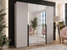 Šatní skříň se zrcadlem Frokow 2 200 cm