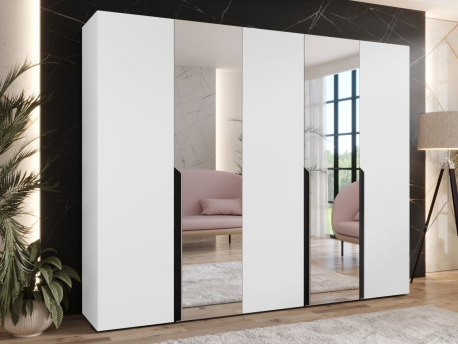 Šatní skříň se zrcadlem Frokow 2 250 cm