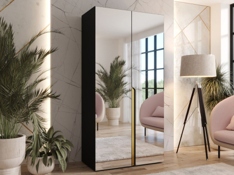 Šatní skříň se zrcadlem Frokow 3 100 cm