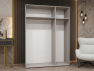 Šatní skříň se zrcadlem Frokow 3 150 cm