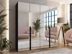 Šatní skříň se zrcadlem Frokow 3 200 cm