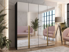 Šatní skříň se zrcadlem Frokow 3 200 cm