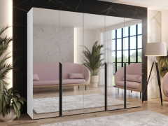 Šatní skříň se zrcadlem Frokow 3 250 cm