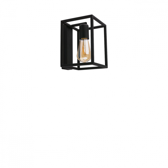 Nástěnná lampa průmyslového stylu Crate Black 9046