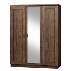 Třídveřová šatní skříň se zrcadlem Noris N15