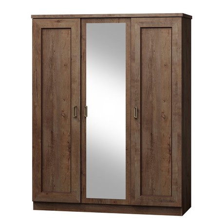 Třídveřová šatní skříň se zrcadlem Noris N15