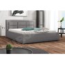 Čalouněná postel s úložným prostorem a roštem Pesto