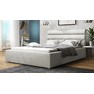 Čalouněná postel s úložným prostorem a roštem Exorim