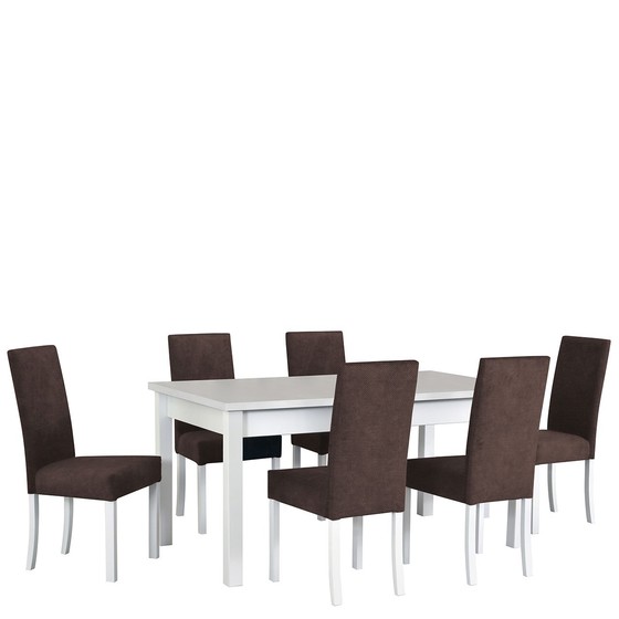 Rozkládací stůl se 6 židlemi AL21
