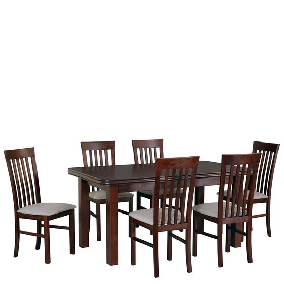 Rozkládací stůl se 6 židlemi AL42