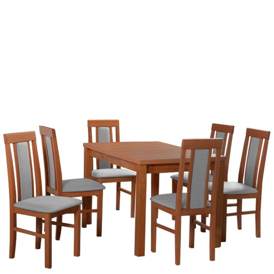 Skládací stůl s 6 židlemi - AL52