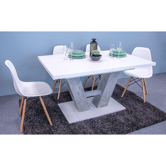 Moderní stůl Concrete 5002234 BEB + 4x židle Betty